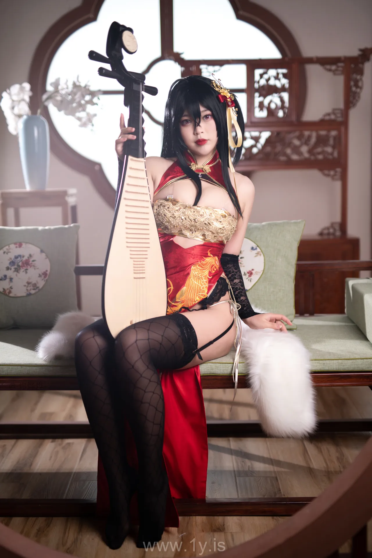 Coser@白烨 NO.013 Fancy Asian Cutie 大凤旗袍新年限定