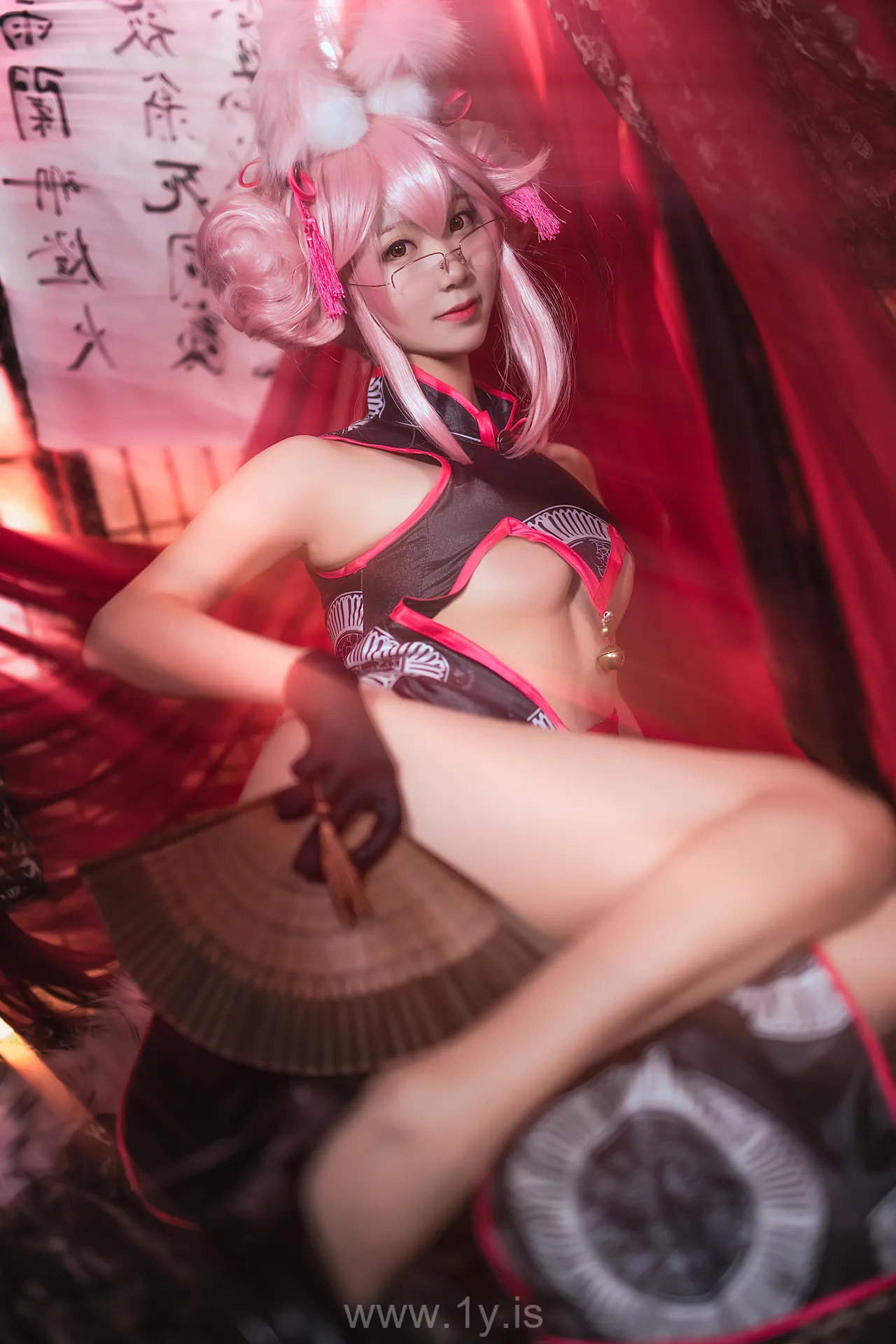 Coser@黑川 NO.022 Knockout Asian Model 杀阶旗袍柯杨斯卡娅