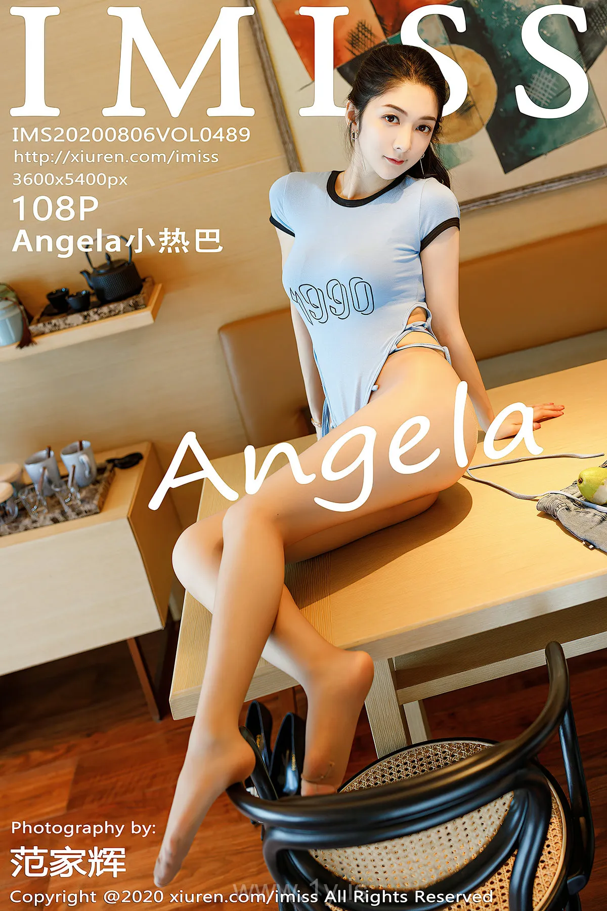 IMISS  NO.489 Beautiful & Lively Chinese Babe Angela小热巴