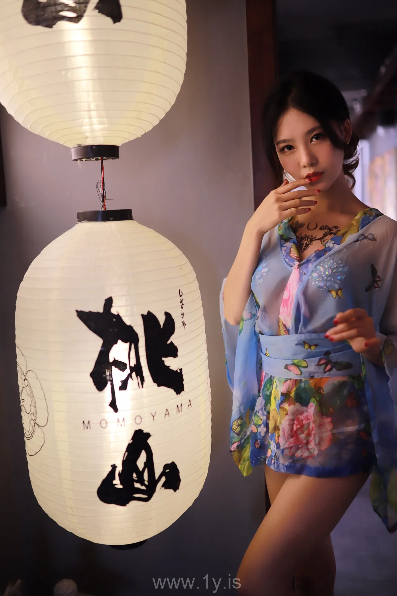 Lishi（抖娘利世） VOL.18 Slim Chinese Peri 水蓝和服