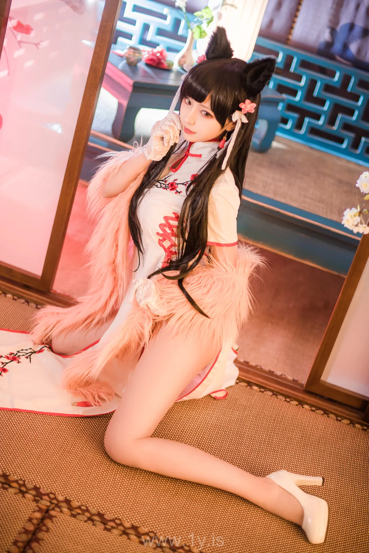 Coser@Shika小鹿鹿 NO.004 Stylish Asian Teen 爱宕旗袍