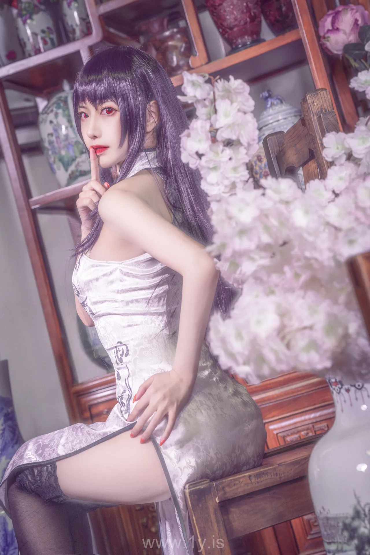 Coser@Shika小鹿鹿 NO.015 Charming Asian Goddess 学姐旗袍