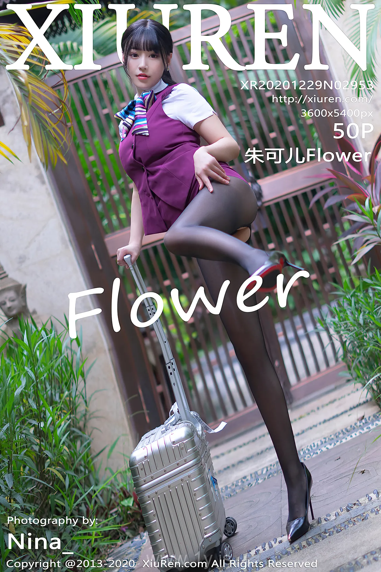 XIUREN(秀人网) NO.2953 Breathtaking Chinese Girl 朱可儿Flower