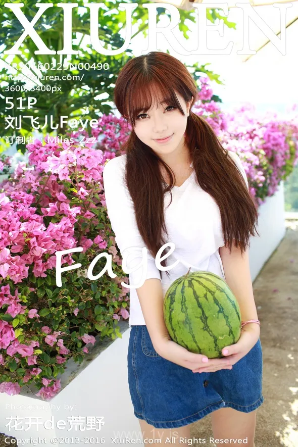 XIUREN(秀人网) NO.490 Pretty & Gorgeous Chinese Belle 刘飞儿Faye