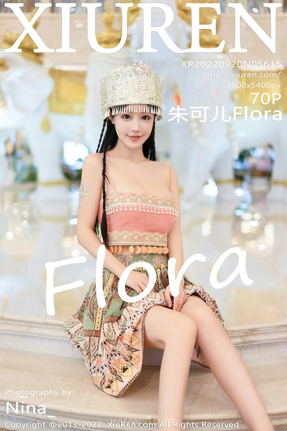 XIUREN(秀人网) No.5615 Breathtaking Chinese Mature Princess 朱可儿Flora